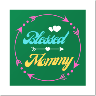 Blessed Mum Inspired Design Posters and Art